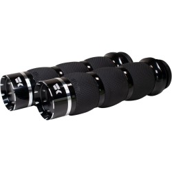 Mânere negre Air Tracer pentru TBW KHROME WERKS 500110 Mânere negre Air Tracer pentru TBW KHROME WERKS 500110