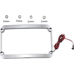Cadru pentru număr de înmatriculare cu iluminare crom KLOCK WERKS KWS-01-0088-C