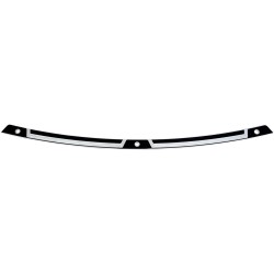 Bandă decorativă pentru parbriz FLW FLH negru contrast KLOCK WERKS KWW-01-0361 Bandă decorativă pentru parbriz FLW FLH negru contrast KLOCK WERKS KWW-01-0361