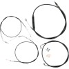 Set cabluri mini ape bar length stainless steel black coated HD LA CHOPPERS LA-8320KT-08B