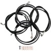 Set cabluri din nailon negru 15-17