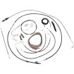 Set de cabluri și linii de frână din vinil negru pentru ghidoane ape hanger de 18 Set de cabluri și linii de frână din vinil negru pentru ghidoane ape hanger de 18