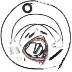 Set de cabluri și linii de frână din vinil negru pentru ghidoane ape hangers de 18