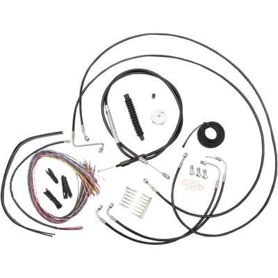 Set cabluri și linii de frână vinil negru pentru ghidoane ape hangers de 15