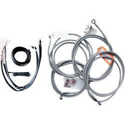 Set de cabluri și furtunuri de frână din oțel inoxidabil lustruit pentru Mini Ape Hangers LA CHOPPERS LA-8052KT2-08 Set de cabluri și furtunuri de frână din oțel inoxidabil lustruit pentru Mini Ape Hangers LA CHOPPERS LA-8052KT2-08