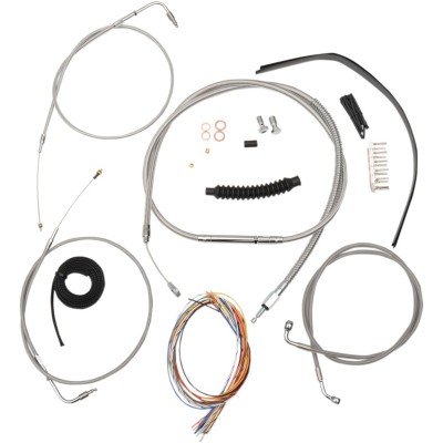 Set de cabluri și furtunuri de frână din oțel inoxidabil lustruit pentru ghidoane ape hangers de 15