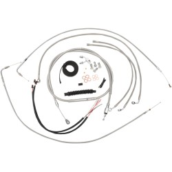 Set de cabluri și linii de frână din oțel inoxidabil lustruit pentru ghidoane ape hangers de 12 Set de cabluri și linii de frână din oțel inoxidabil lustruit pentru ghidoane ape hangers de 12