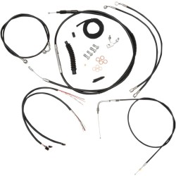 Set de cabluri și linii de frână din vinil negru pentru ghidoane ape hangers de 18 Set de cabluri și linii de frână din vinil negru pentru ghidoane ape hangers de 18