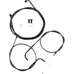 Set cabluri și linii de frână midnight black pentru ghidoane ape hangers de 15