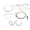 Cablu de ghidon/linii de frână și ambreiaj/seturi și componente din oțel inoxidabil/natural LA CHOPPERS LA-8151KT2A-16