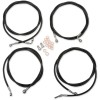 Cablu pentru ghidon/furtun de frână și ambreiaj/seturi și componente din oțel inoxidabil/vinil/negru LA CHOPPERS LA-8054KT-16B