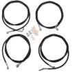 Cablu pentru ghidon/furtun de frână și ambreiaj/seturi și componente din oțel inoxidabil/vinil/negru LA CHOPPERS LA-8054KT-16B Cablu pentru ghidon/furtun de frână și ambreiaj/seturi și componente din oțel inoxidabil/vinil/negru LA CHOPPERS LA-8054KT-16B thumb