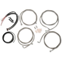 Cablu de ghidon/linii de frână și ambreiaj/seturi și componente din oțel inoxidabil/natural LA CHOPPERS LA-8054KT2-08 Cablu de ghidon/linii de frână și ambreiaj/seturi și componente din oțel inoxidabil/natural LA CHOPPERS LA-8054KT2-08