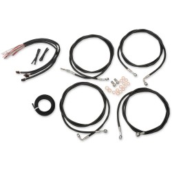 Cabluri pentru ghidon/linii de frână și ambreiaj/seturi și componente din oțel inoxidabil/vinil/negru LA CHOPPERS LA-8054KT2-13B Cabluri pentru ghidon/linii de frână și ambreiaj/seturi și componente din oțel inoxidabil/vinil/negru LA CHOPPERS LA-8054KT2-13B