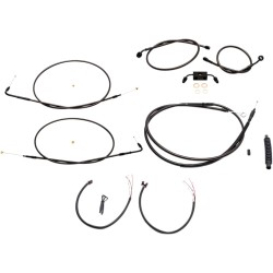 Set cabluri pentru 12-14 ape hangers midnight series black LA CHOPPERS LA-8231KT2-13M Set cabluri pentru 12-14 ape hangers midnight series black LA CHOPPERS LA-8231KT2-13M