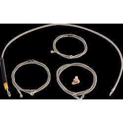 Set de cabluri pentru ghidon/furtunuri de frână - ghidoane Ape Hanger standard - oțel inoxidabil LA CHOPPERS LA-8059KT-08 Set de cabluri pentru ghidon/furtunuri de frână - ghidoane Ape Hanger standard - oțel inoxidabil LA CHOPPERS LA-8059KT-08