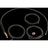 Set cabluri/furtunuri de frână pentru ghidon - ghidon standard Ape Hanger - Midnight LA CHOPPERS LA-8059KT-08M
