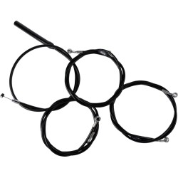Set de cabluri/linii de frână pentru ghidon - complet - ghidoane standard - vinil negru LA CHOPPERS LA-8059KT2-08B Set de cabluri/linii de frână pentru ghidon - complet - ghidoane standard - vinil negru LA CHOPPERS LA-8059KT2-08B