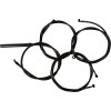 Set cabluri/linii de frână pentru ghidon - complet - ghidoane standard - Midnight LA CHOPPERS LA-8059KT2-08M