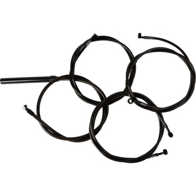Set cabluri/linii de frână pentru ghidon - complet - ghidoane standard - Midnight LA CHOPPERS LA-8059KT2-08M