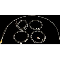 Set cabluri - mânere standard - negru LA CHOPPERS LA-8059KT3-08B