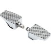 Scărițe din aluminiu County - nouă clemă - crom LA CHOPPERS LA-P100-01C thumb