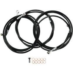 Furtunuri de frână negre pentru modele APE BARS ABS de 15-17