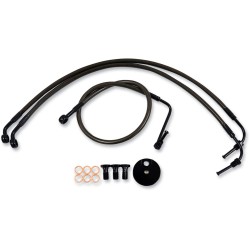 Furtun de frână midnight stainless pentru ghidoane ape hangers de 18 Furtun de frână midnight stainless pentru ghidoane ape hangers de 18