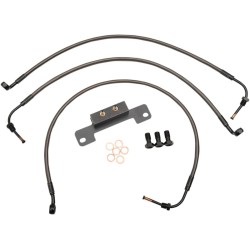 Furtun de frână midnight stainless pentru ghidoane ape hangers de 12 Furtun de frână midnight stainless pentru ghidoane ape hangers de 12