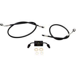 Cablu pentru ghidon/linii de frână și ambreiaj/seturi și componente din oțel inoxidabil/vinil/negru LA CHOPPERS LA-8211B13B Cablu pentru ghidon/linii de frână și ambreiaj/seturi și componente din oțel inoxidabil/vinil/negru LA CHOPPERS LA-8211B13B