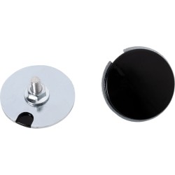 Capace pentru oglinzi negru lucios SG 23+ LA CHOPPERS LA-9001-02B