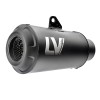 Tobă de eșapament LV-10 full black slip-on din oțel inoxidabil ECE ALTE 15258FB