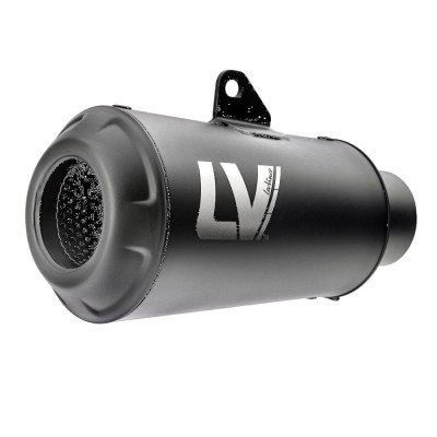 Tobă de eșapament LV-10 full black slip-on din oțel inoxidabil ECE ALTE 15258FB