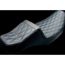 Șa TAILWHIP DADDY LL DBL DIAMD cu/ață albastră 08-23 TOURING LE PERA LK-587DLDD-BLUE