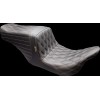 Șa Tailwhip - față dublu diamant cu cusătură castanie - negru LE PERA LKU-587DD-CHET