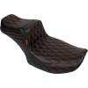 Șa TAILWHIP DLL BURNT ORG DBL DMD 23,24 FLHXSE/FLTRXSE LE PERA LV-587DLDD-OB4