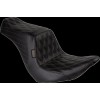 Șa Tailwhip - față dublă diamant cu cusătură castanie - negru LE PERA LYRU-580DD-CHET
