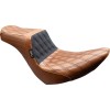 Șa tailwhip - dublu romboid - negru/cusut maro - FX/FL LE PERA LYR-580TDV01