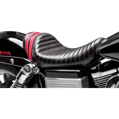 Spoiler șa stubs solo tuck & roll negru cu dungi roșii LE PERA LK-411RED Spoiler șa stubs solo tuck & roll negru cu dungi roșii LE PERA LK-411RED