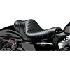 Spoiler pentru șa stubs negru cu benzi plisate negre pentru viteză LE PERA LK-416BLK