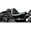 Spoiler pentru șa stubs negru cu benzi plisate negre pentru viteză LE PERA LK-416BLK thumb