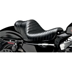 Spoiler pentru șa stubs negru cu benzi plisate negre pentru viteză LE PERA LK-416BLK Spoiler pentru șa stubs negru cu benzi plisate negre pentru viteză LE PERA LK-416BLK