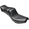 Șa regal series II cu cusătură diamant neagră LE PERA L-179DM