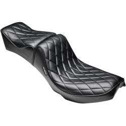 Șa regal series II cu cusătură diamant neagră LE PERA L-179DM