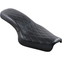 Șa COBRA 2-up cu cusături diamantate neagră LE PERA LK-076DM