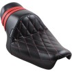 Șa stubs spoiler diamond stitched black w/red speed stripes LE PERA LK-416DMRED thumb