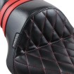 Șa stubs spoiler diamond stitched black w/red speed stripes LE PERA LK-416DMRED thumb