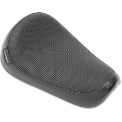Șa silhouette solo față cu piele neagră împletită LE PERA L-876