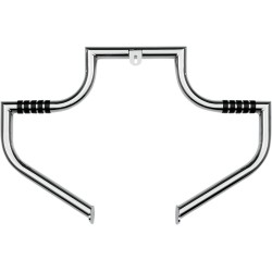 Bară de protecție frontală cu inel O MAGNUMBAR / oțel / frontală / natural-cromată LINDBY CUSTOM 1702 Bară de protecție frontală cu inel O MAGNUMBAR / oțel / frontală / natural-cromată LINDBY CUSTOM 1702