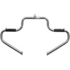 Bară de protecție frontală cu suport din cauciuc integrat MULTIBAR / oțel / frontală / cromată natural LINDBY CUSTOM 1302/09